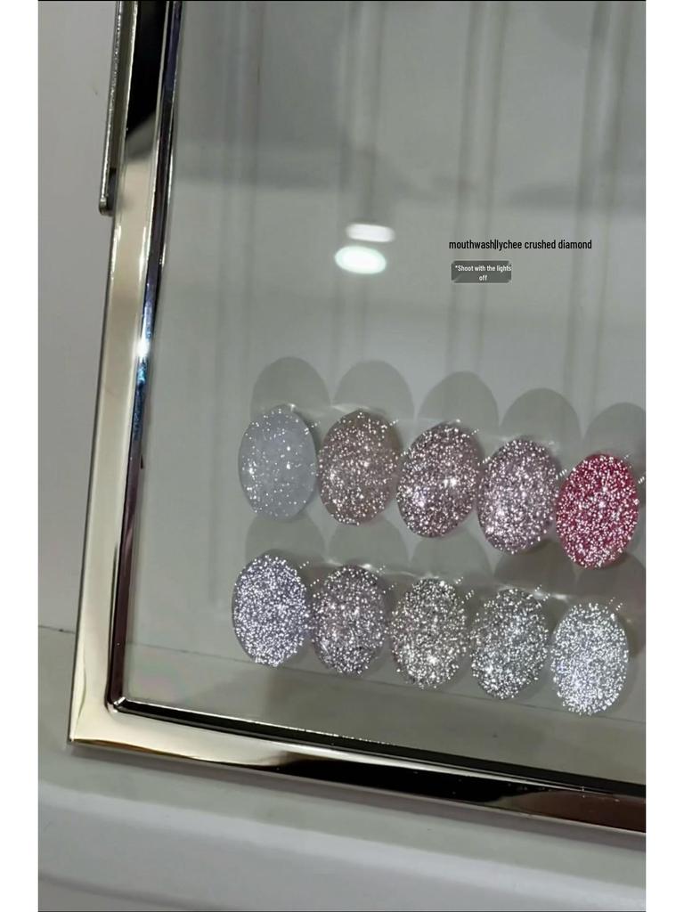 2025 High-End Nude Gel Nail Polish Bundle - 10 Colors, Crushed Diamond Finish, Ultra Glittering, Skin-Brightening