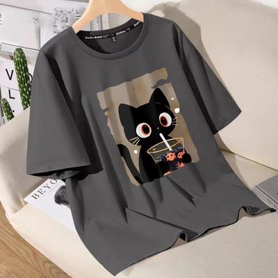 Sommer 3D-Druck Tier lose Top T-Shirt Mann Cartoon Kurzarm atmungsaktiv junge Mädchen übergroße T-Shirts paar Outfit