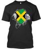 Jamaica Rip Flag T Shirt Made In the USA Size S To 5XL