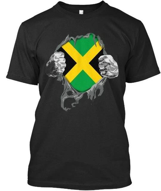 

Jamaica Rip Flag T shirt Made in the USA Size S to 5XL XL