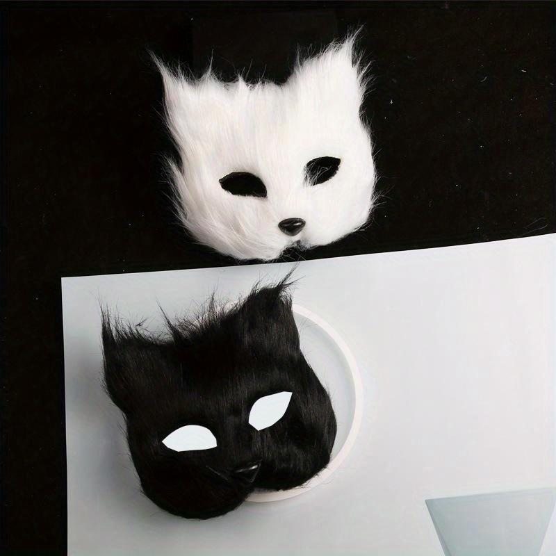 Fox Long Hair Half Face Mask Halloween Makeup Ball Party Prop Liaozhai Little Fox Fairy Mask
