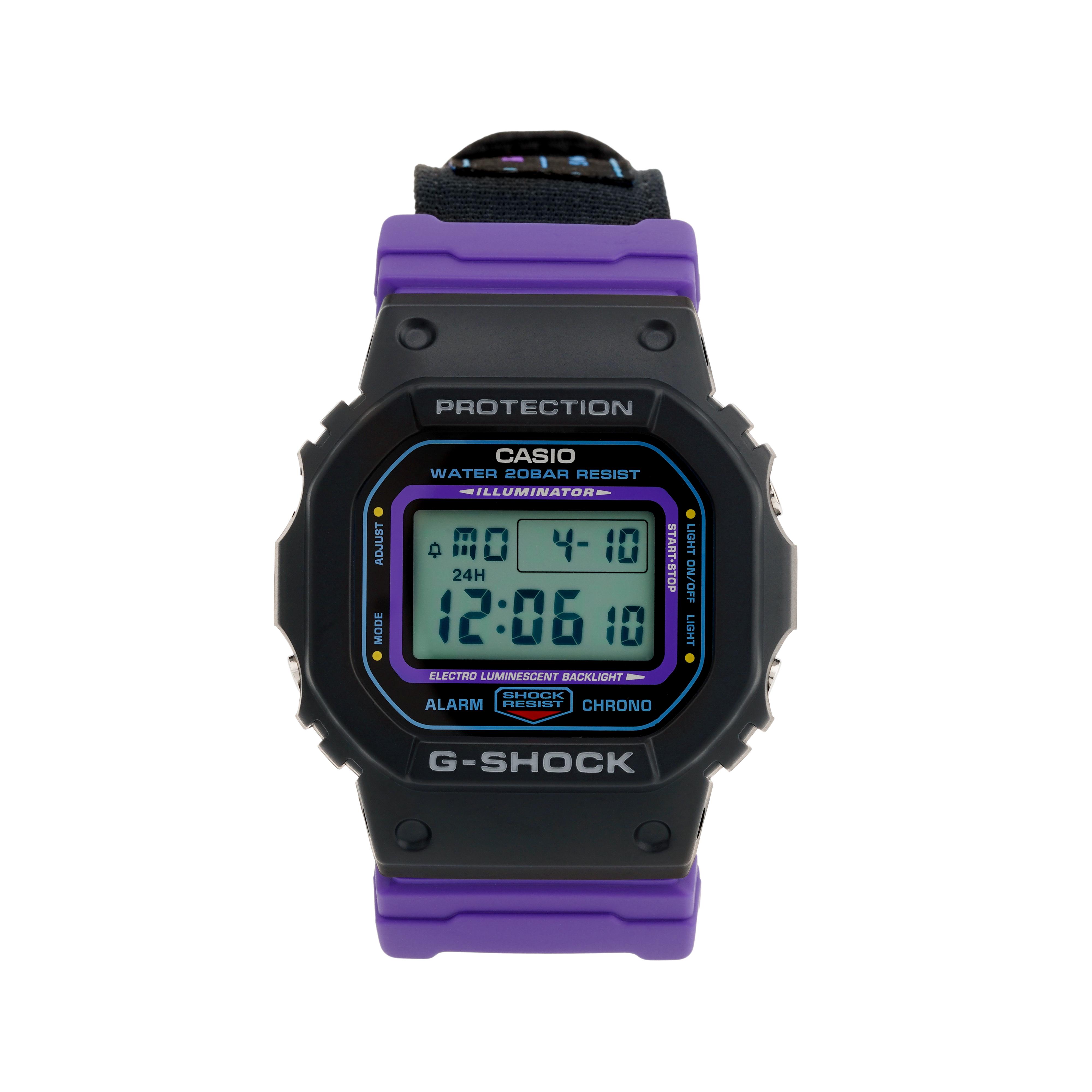 CASIO Men G-SQUAD Series Black Watch DW-5600THS-1 DW-5600THS-1 Black Purple