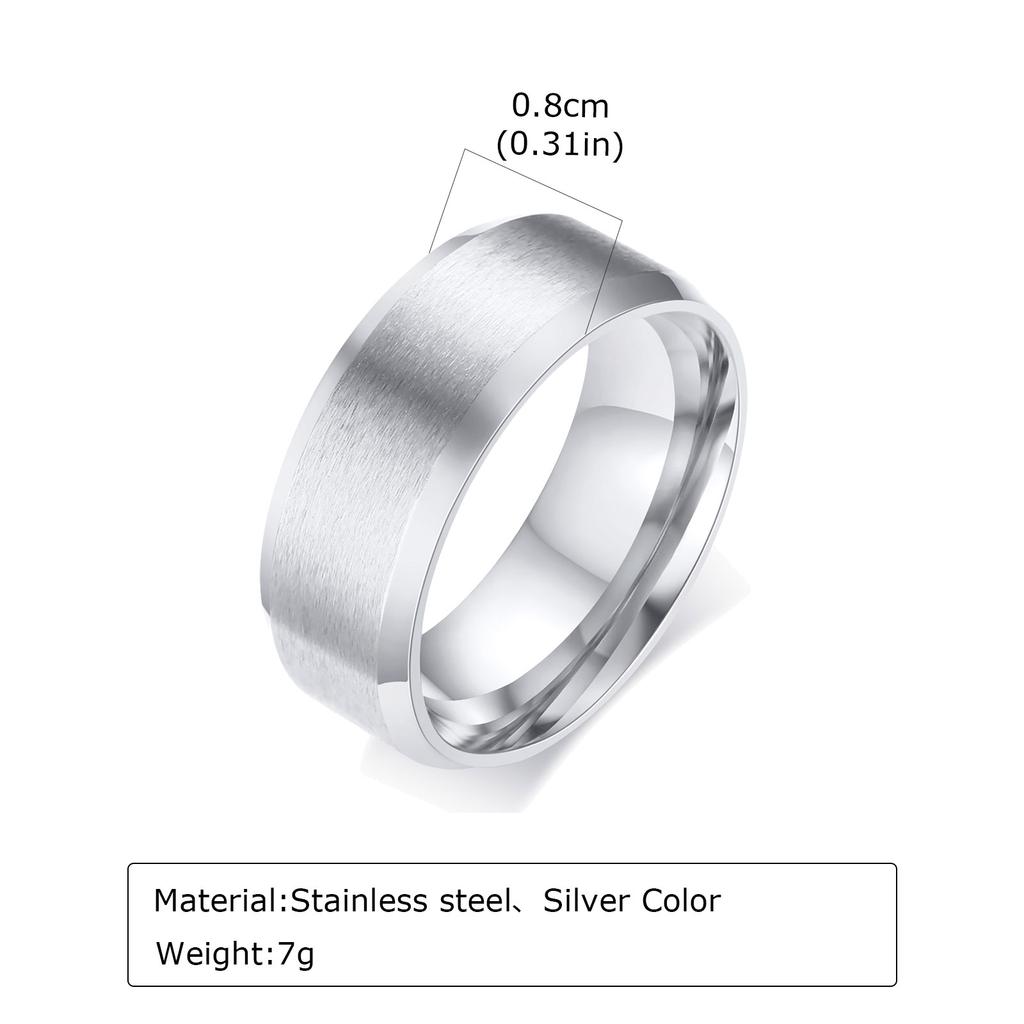 6mm 8mm Stainless Steel Rings Gold Color Brushed Surface Wedding Ring for Men Women Couple Engagement Finger Jewelry Gifts