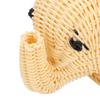 Cartoon Elefantenform Rattan Brot Obst Snacks Aufbewahrungskörbe Lebensmittel Servierkörbe(Braun)