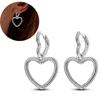 925 Sterling Silver Love Feather Moon Star Heart Earrings Fit Original Charms Hoop for Women Girls Stud Earring Jewelry Gifts