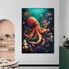 Abstract Modern Art Wall Poster Sea Turtle Jellyfish Dolphin Shark Animal Morden Sea Print Home Decor Canvas Painting Picture