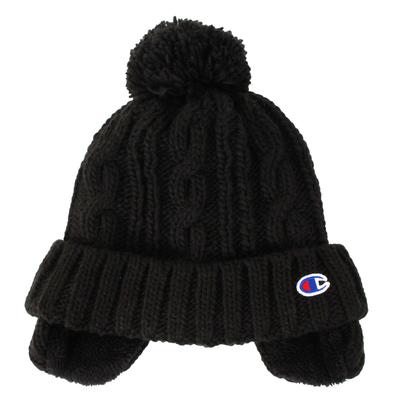 Champion Knit Cap, Fleece-Lined, Black, 492-0065