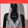 Summer Metallic Sequin Crop Top For Women Streetwear Fashion Statement