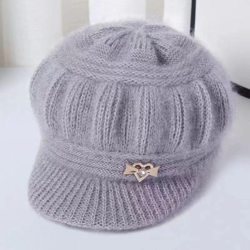 Stylish Women's Autumn & Winter Faux Mink Fur Hat for Middle-Aged & Elderly
