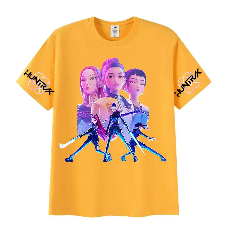 Filme Dämonenjäger K-Pop 2025 Grafik T-Shirt Herren Damen Ästhetische Mode Baumwolle Kurzarm T-Shirt Harajuku Vintage T-Shirts