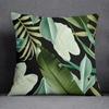 Exotic Tropical Leaves and Flowers Pillow Covers Pattern Cushion Cover Suitable for Sofa Bedroom Car Pillow Cover