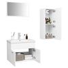 Bathroom Furniture Set White Particleboard