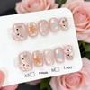 Xiaohongshu Handmade Red Floral Nail Art: Wearable, High-End Whitening Nail Tips Stickers