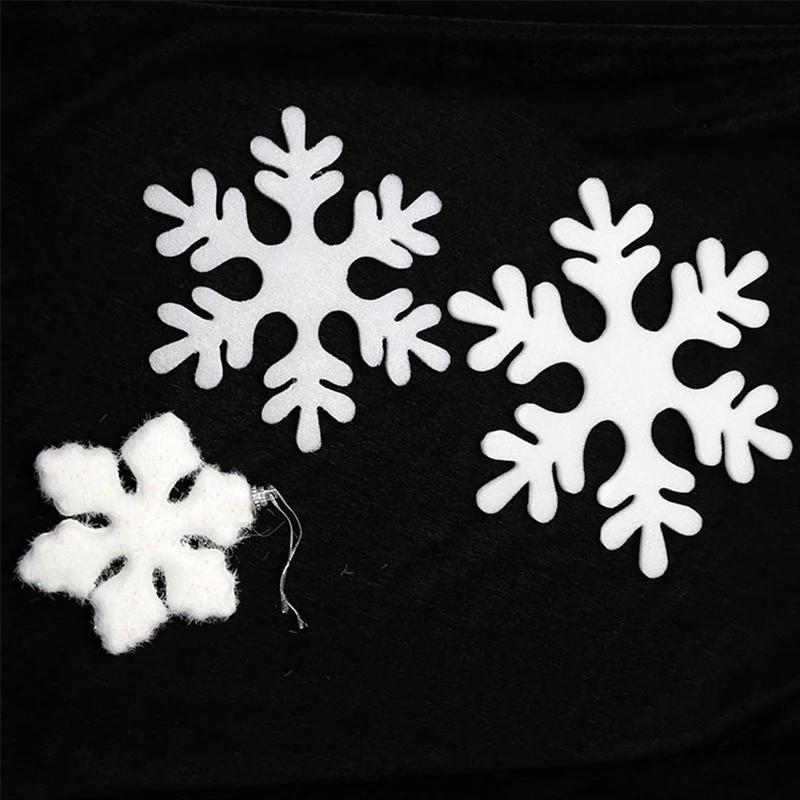60PCS Christmas Foam Snowflake Decorations Hanging Ornaments Garland for Christmas Tree Window Party Winter Wonderland