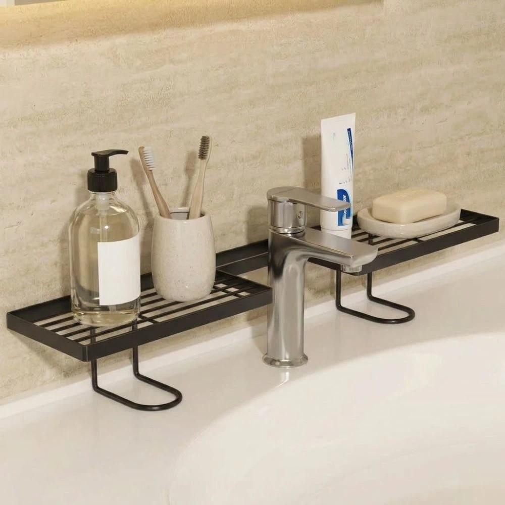 Water Drainage Bathroom Storage Rack Mesh Design Cosmetics Organizer Sink Drying Rack Household