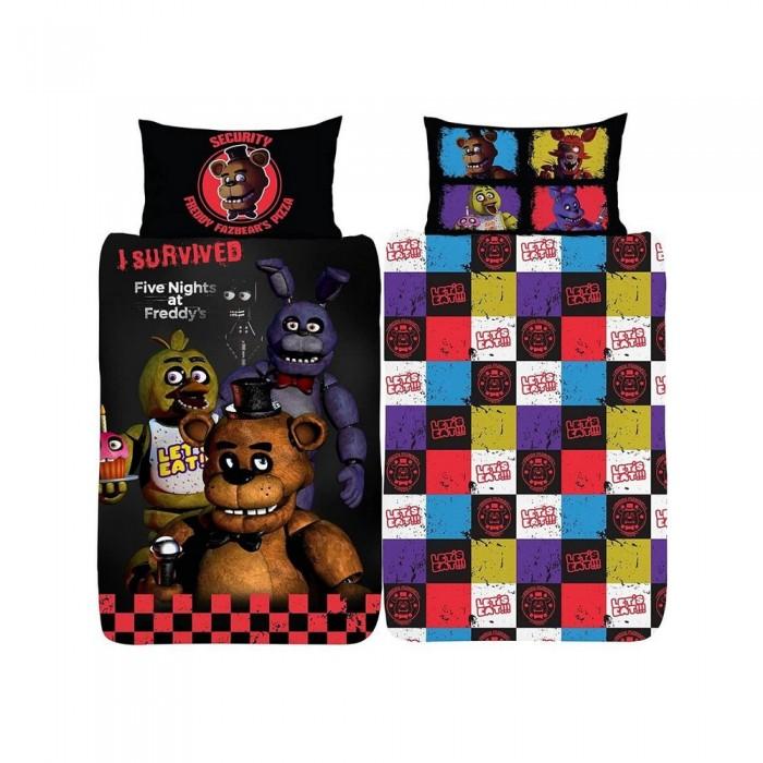 Set Copripiumino Five Nights At Freddys rosso/nero