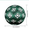Green Diamond Symbol Soccer Ball Size 5 Soccer Ball, Machine-stitched, Soft and Comfortable, Suitable for Training and Matches Fan Gift