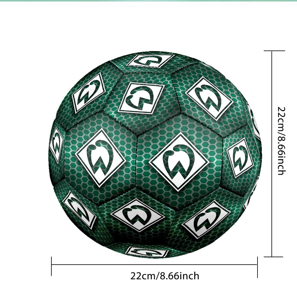 Green Diamond Symbol Soccer Ball Size 5 Soccer Ball, Machine-stitched, Soft and Comfortable, Suitable for Training and Matches Fan Gift