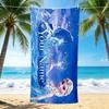 Custom 1Pc Frozen Winter Magic Beach Towel Quick Dry Multiuse For Beach Pool Gym Yoga Home Travel Christmas Halloween Xmas Gift Q179