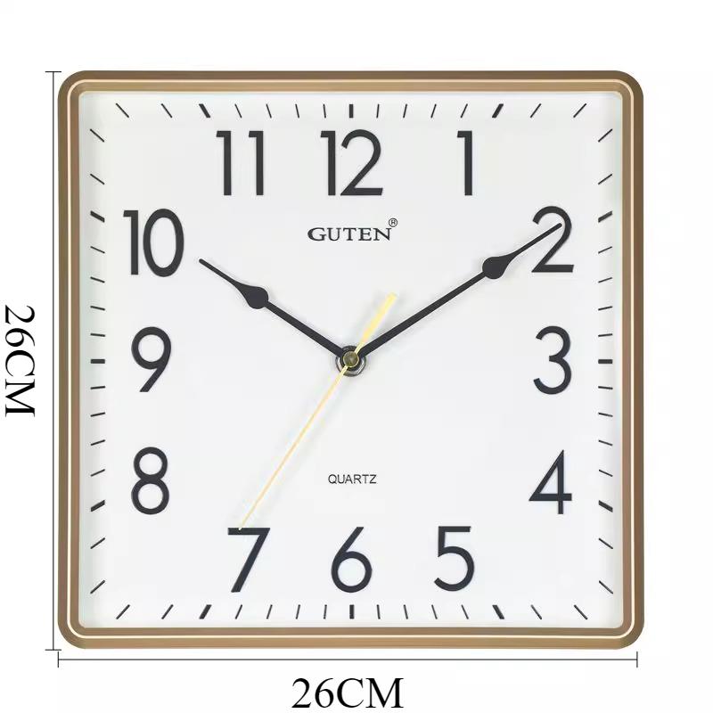 Silent Wall Clocks Square Minimalist Stylish Modern Wall Clock Elegant Art Aesthetic Watch Home Living Room Decoration Ornaments