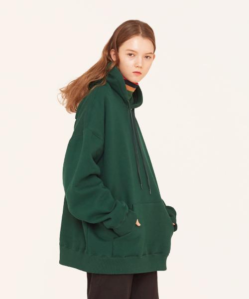Lucky Dice Heavy Cotton Retro Brushed Fleece Hoodie_Deep Green (Unisex)