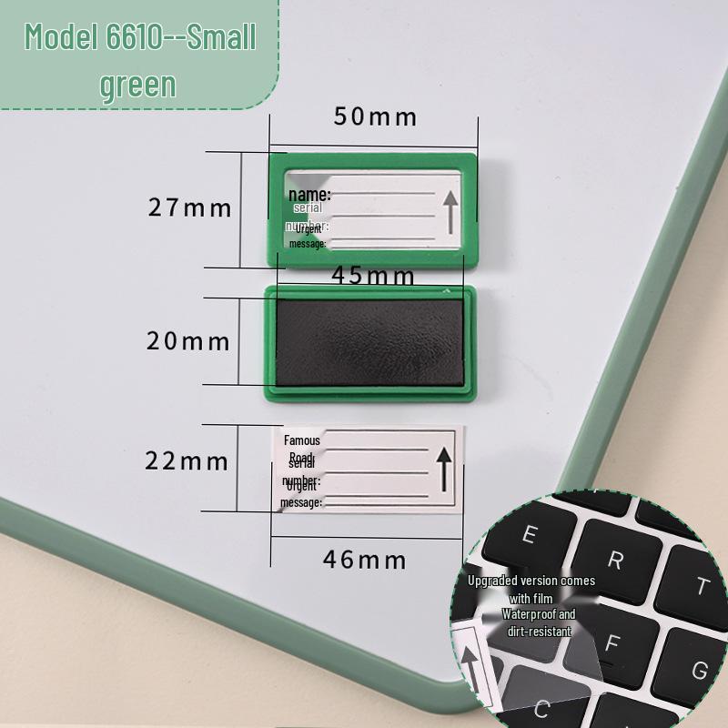 Magnetic Label Holder for Whiteboard & File Cabinets - Warehouse & Partition Name Sign Stickers