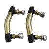 For Lawn Mowers Tie Rod Kit Mower Tie Rods 2 Pieces Black+Silver Direct Replacement Easy Installation Plastic+Metal