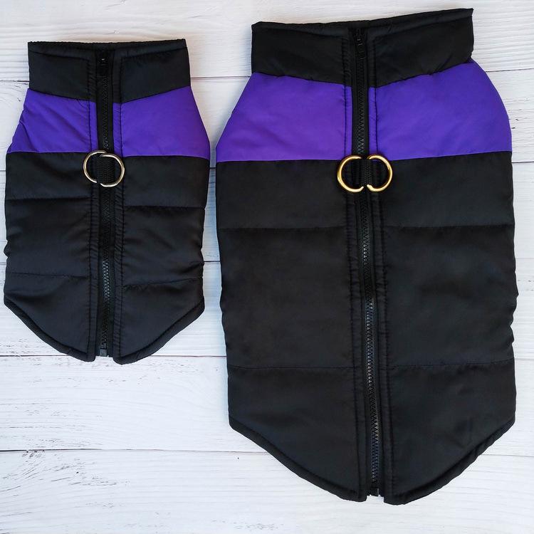 Winter Dog Ski Suit: Thickened Cotton Jacket & Warm Vest