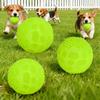 Pet TPR Squeaky Durable Chewing Teeth Cleaning Toy Glow In The Dark Dog Toy Ball Night Entertainment and Relief From Boredom