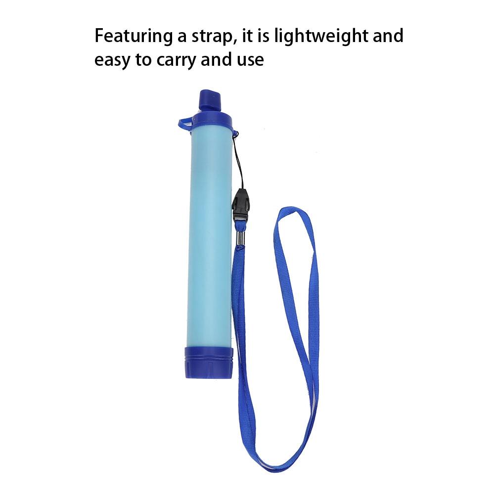 Portable Purifier Water Filter Straw Tool Accessory for Camping Hiking Emergency Survival