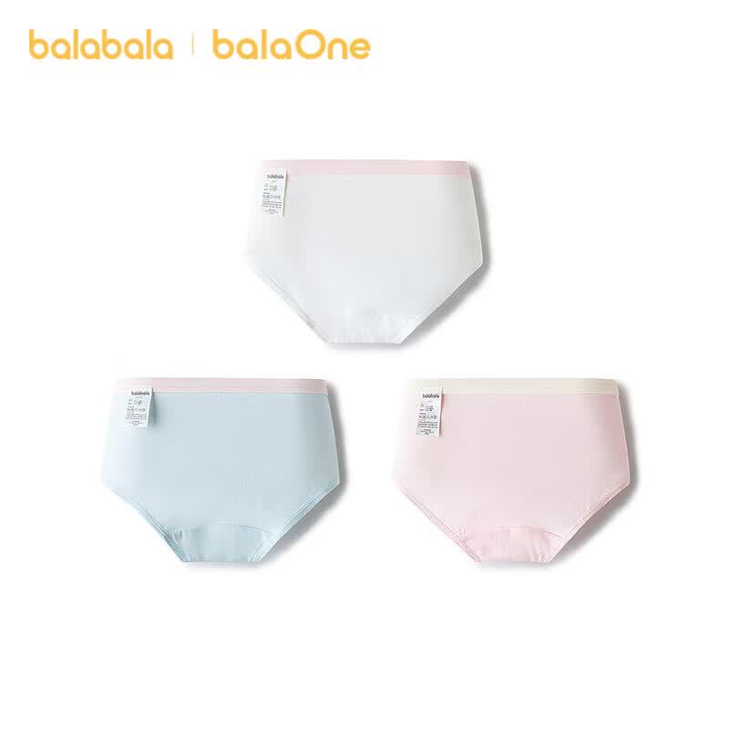 Balabala Girls' Cotton Underwear 3-Pack