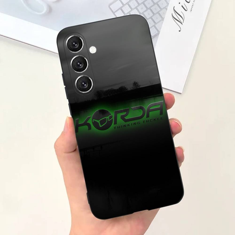 Korda Angelzubehör Handyhülle für Samsung S25, S24, S21, S22, S23, S30, Ultra, S20, Plus, Fe, Lite, Note, 10, 9, 5G, Schwarz