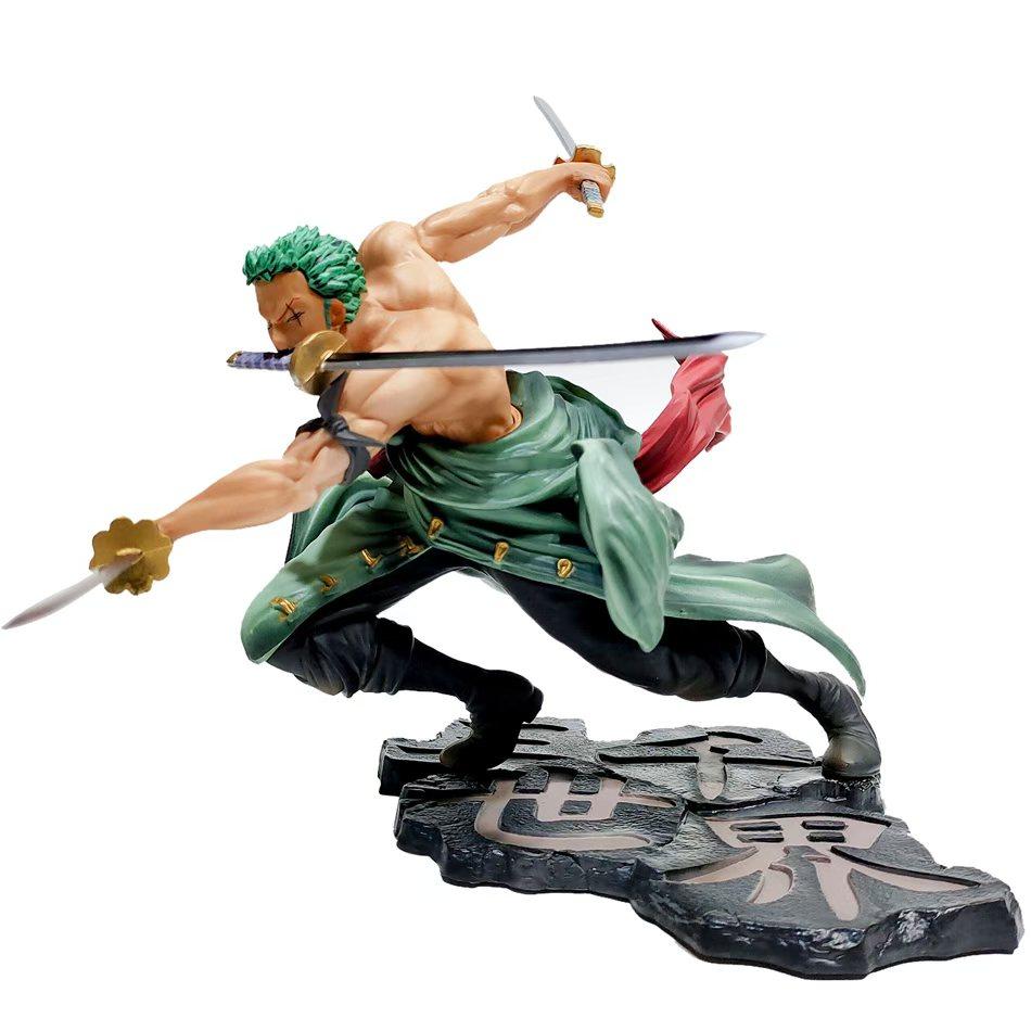One Piece 10CM Figure Toys Anime GK Roronoa Zoro Three-blade Sa-maximum PVC Action Collection Figurine Model Dolls Gifts Kids