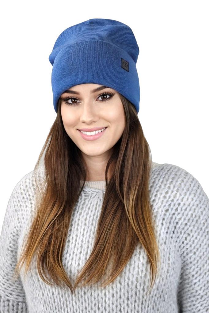 Sally Beanie Winter Hat Universal Denim Color