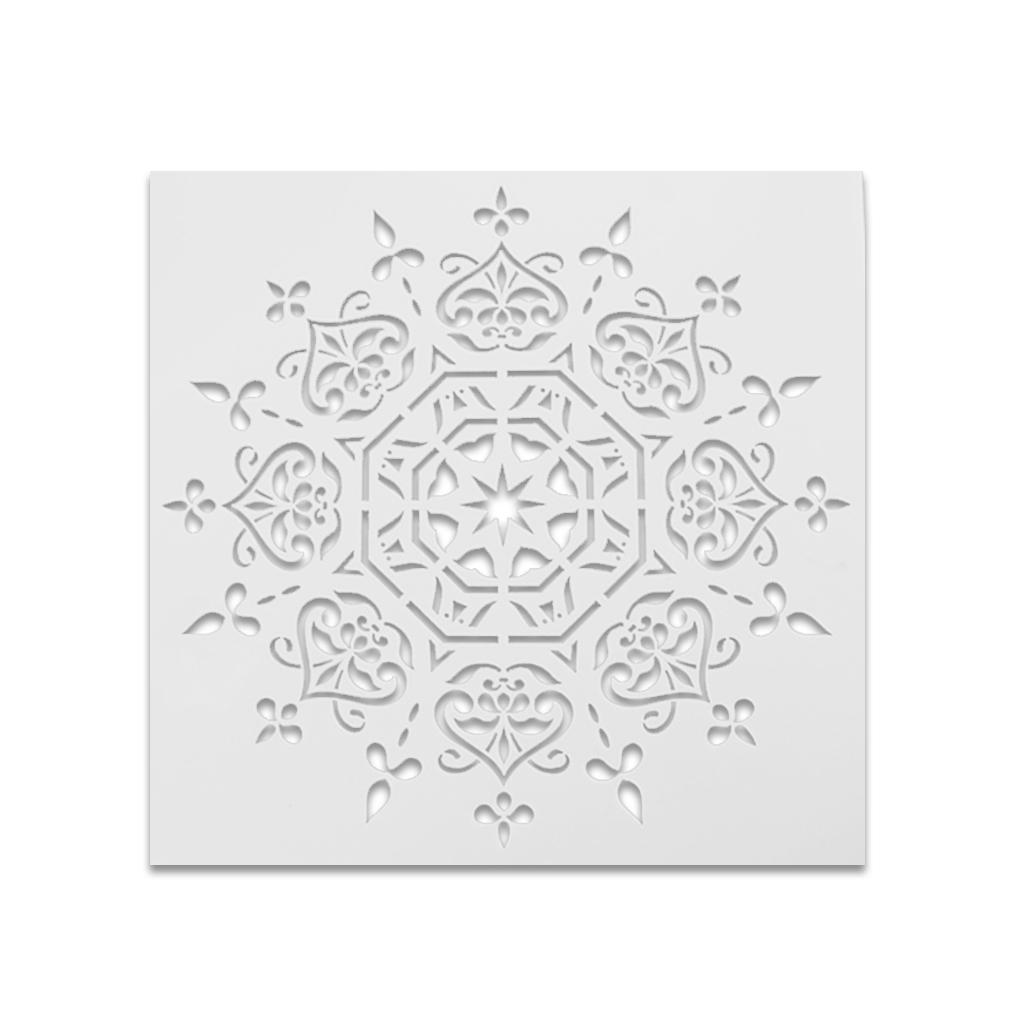 

Плакати для малювання своїми руками - довговічні та багаторазові трафарети для друку плакатів формату A3 Мандала, полотно, включаючи дерев’яну тканину 2-30*30cm