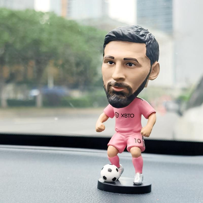 CR7 & Neymar Bobblehead Doll - Football Star Car Ornament Gift for Boys