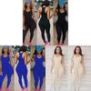 Us Sexy Women Casual Sleeveless Bodycon Romper Jumpsuit With Elegant Long Pants