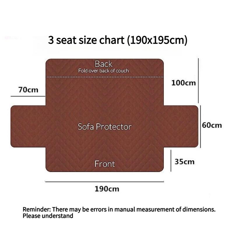 Quilted Diamond Patterned Sofa Cushion Straight Sofa Protective Cover Dustproof Anti Slip Wear-resistant Home Protective Covers Universal Couch Mat