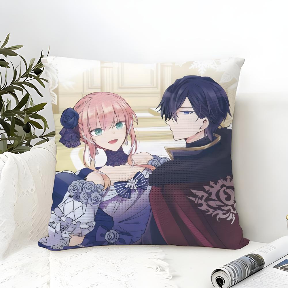 Pillow Case Cotton Linen Fabric Square Zipper Pillowcase Home Decorative Living Room Comic Light Novel 7-7Th Time Loop 3