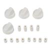 Set of 4 Switch Knobs for Oven and Stove Replacement Fits For 6mm 8mm Shafts