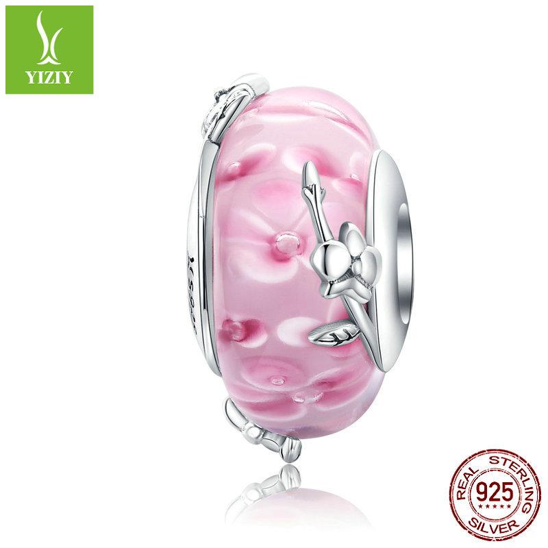Design S925 Silver Glazed Bead Collection Diy Beaded Bracelet Jewelry Accessories
