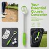 Locking Clip Golf Ball Retriever Double Ring Head Golf Ball Grabber  Practice Use