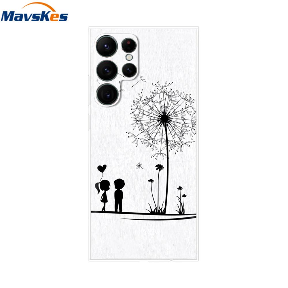 For Samsung Galaxy S22 Ultra Case Silicone Soft Clear Bumper Back Cover For Samsung S22 Ultra Cases For Samsung S22 Ultra Fundas