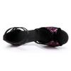 Latin Tango Salsa Dancing Shoes For Women 7CM Heeled Ballroom Dance Shoes