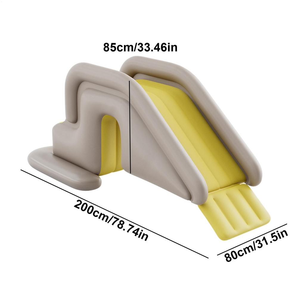 Inflatable Water Slide Swimming Pool Play Center with Built in Sprayers Fun Outdoor Anti-Tipping Water Park Slides Toy for Kids