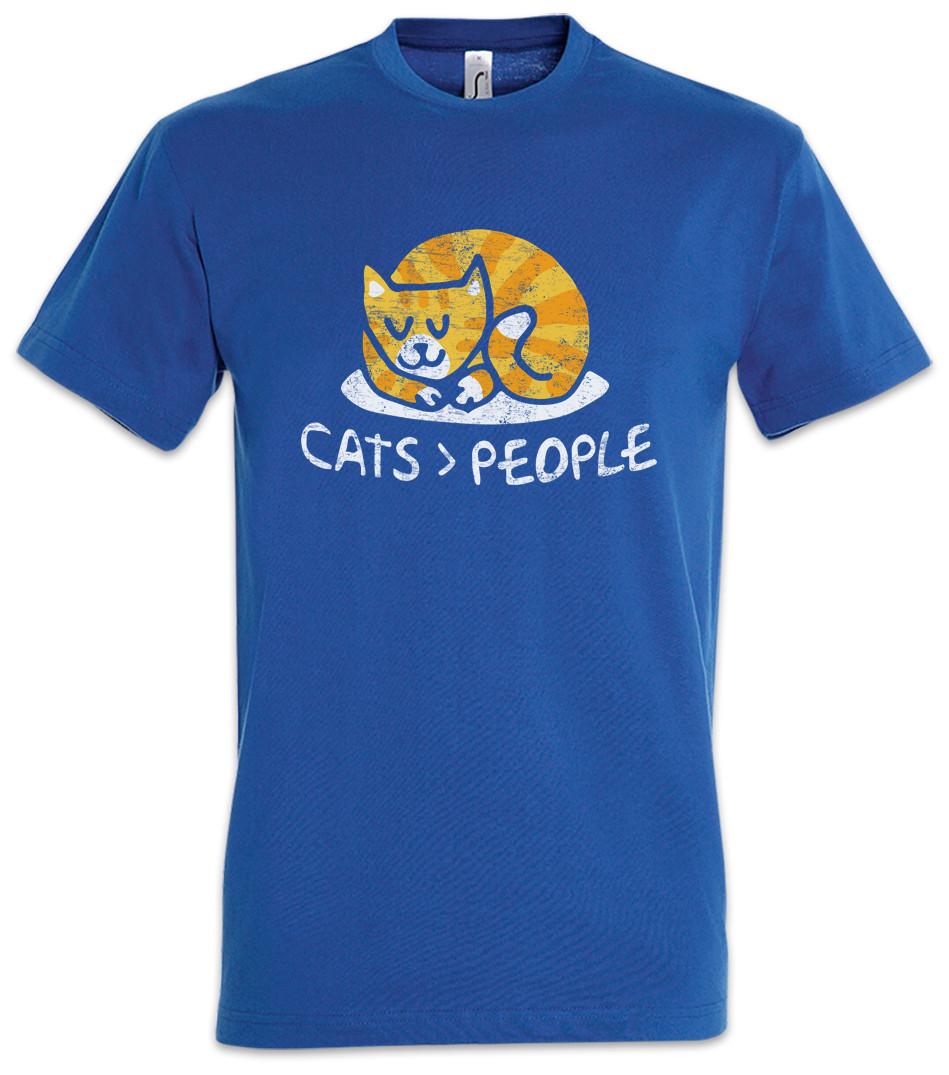 Cats People T-Shirt meow cats cat Love Addicted Fun Love Addiction S