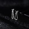 [Long Tassel Dangle Earrings with Shimmering Starry Glitter Minimalist ]