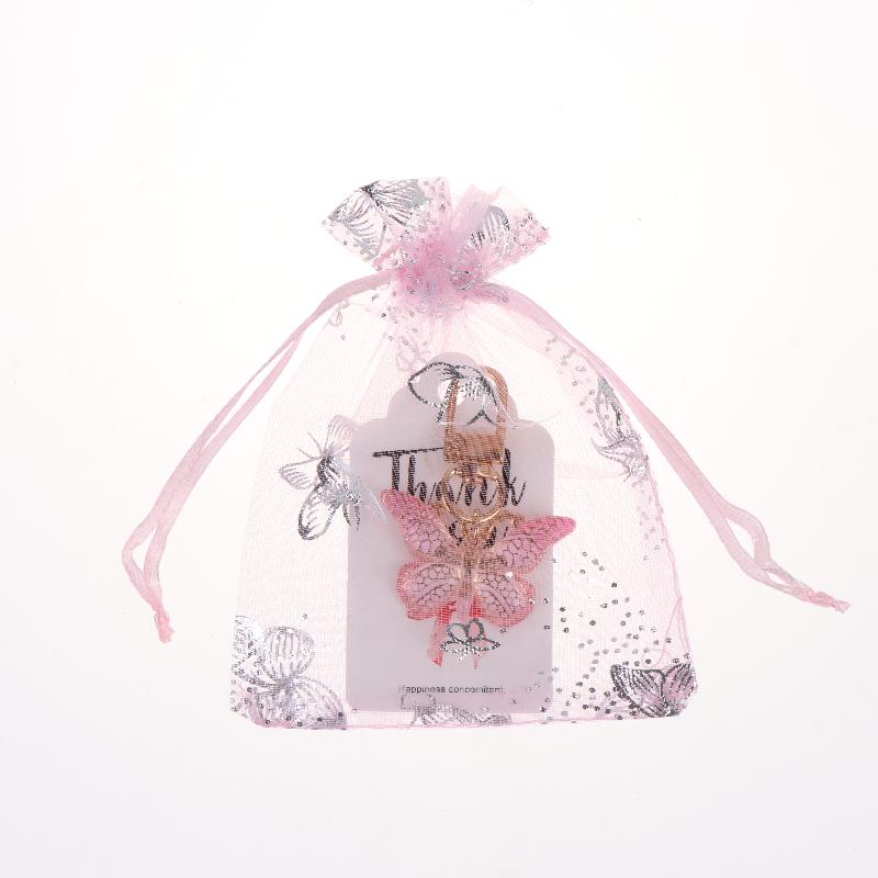 Butterfly Keychain Favor Set Colorful Cute Souvenir Kit for Wedding Shower Housewarming Birthday Party Guest Gifts