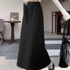 Fluffy Thickened A-Line Wool Skirt for Women - Autumn/Winter 2025, Slimming Mid-Length for Pear Shapes