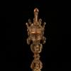 Vintage Hand Vajra Dorje Purple Copper Tibetan Buddhism Devil-Repelling Artifact Ritual Magical Horse Head Jin Gangchu